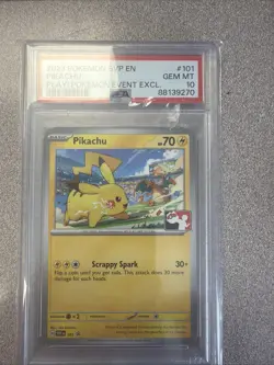 Pokemon TCG Pikachu SVP Black Star Promos SVP101 Holo Promo PSA 10 - Image 1