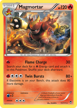 Magmortar 11/111 Rare | Furious Fists | Pokemon Card - Image 1