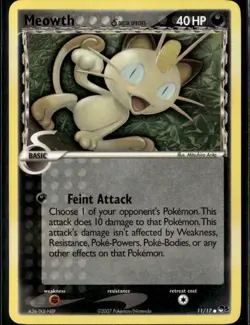 Meowth Delta Species Common POP Series 5 011/017 Darkness Pokemon Card - Image 1