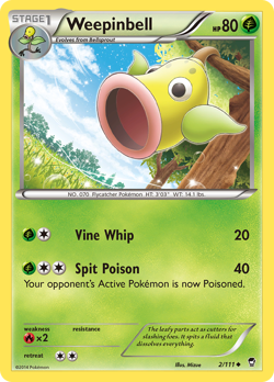 Weepinbell 2/111 Uncommon | Furious Fists | Pokemon Card - Image 1
