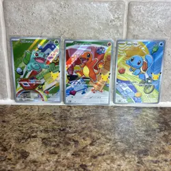 Pokemon First Partner Illustration MEP Bulbasaur Charmander Squirtle 037 038 039 - Image 1