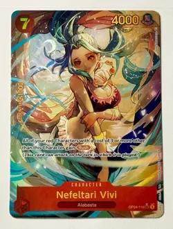 One Piece Nefeltari Vivi (OP04-118) Alternate Art Foil English Card - Image 1
