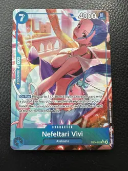 Nefeltari Vivi EB04-025 SR Alt Art One Piece Card TCG English NM - Image 2
