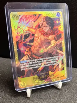 One Piece CCG Portgas.D.Ace Secret Rare Foil OP07-119 10 Cost 10000 Power 500 Y… - Image 1