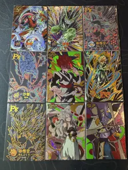 Dragon Ball Hero Lot of 9 x Premium Anime Foiled Sketch GP PR Cards Goku Buu - Image 1