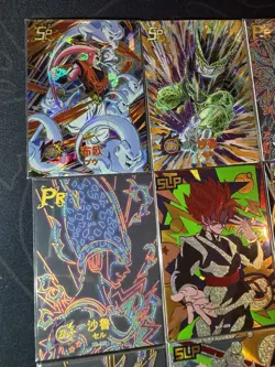 Dragon Ball Hero Lot of 9 x Premium Anime Foiled Sketch GP PR Cards Goku Buu - Image 2