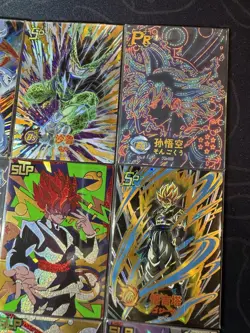 Dragon Ball Hero Lot of 9 x Premium Anime Foiled Sketch GP PR Cards Goku Buu - Image 3