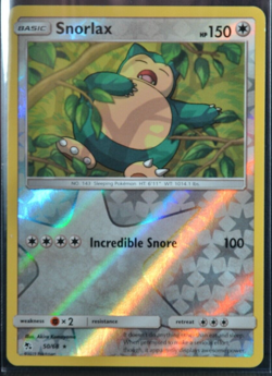 Snorlax Reverse Holo Foil - Hidden Fates 2019 50/68 - Near Mint Pokemon TCG Card - Image 1