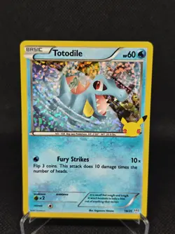 Totodile - 18/25 - Holo - 2021 McDonald's 25th Anniversary Promo Pokemon Card - Image 1