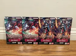 GUNDAM Card Game Dual Impact Sleeved Booster Packs *Lot Of 4* GD02 English NEW - Image 1