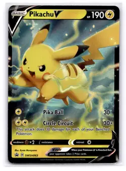 Pikachu V - Promo SWSH: Sword & Shield Promo Cards SWSH063 LP-NM - Image 1