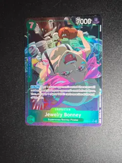 EB02-015 Jewelry Bonney : Super Rare Alternative Art English One Piece TCG Card - Image 1