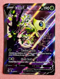 Celebi V 245/264 Alternate Art | Fusion Strike | 2021 Pokemon TCG Card | NM/OC - Image 1