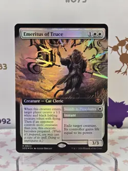 MTG: Secrets of Strixhaven - Emeritus of Truce (Extended Art) Foil M 0309 - Image 1
