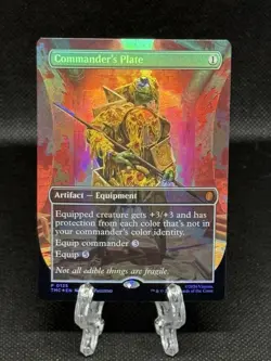 Commander's Plate (Borderless) Commander: Teenage Mutant Ninja Turtles Foil - Image 1