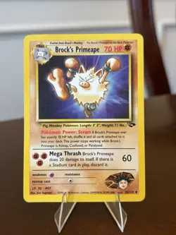 Pokemon TCG Brock's Primeape 35/132 Gym Challenge Unlimited Uncommon - Image 1