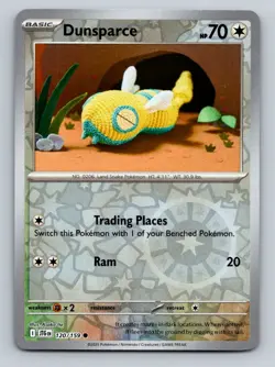 Dunsparce 120/159 Common Journey Together Pokemon Reverse Holo LP - Image 1