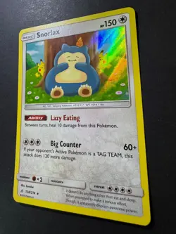Snorlax 158/214 - Sun & Moon Unbroken Bonds Holo Rare Pokemon TCG NM - Image 4