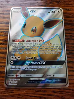 FULL ART Eevee GX ULTRA RARE Black Star Promo SM242 Pokemon - MP - Image 1