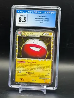 CGC 8.5 NM/MINT+ Electrode Triumphant 2010 Holo Pokemon 93/102 - Image 1
