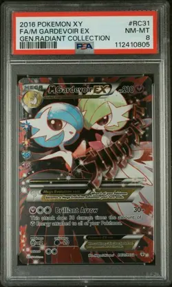 PSA 8 NM-MT M Gardevoir EX Generations Radiant Collection 2016 XY Pokemon RC31 - Image 1