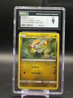 CGC 9 MINT Jangmo-o Toys R Us Promo Cosmos SWIRL Crimson Invasion Pokemon 75/111 - Image 1