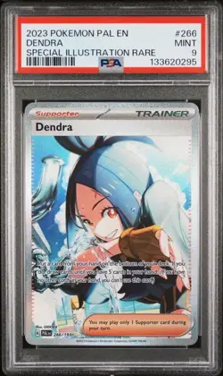 PSA 9 MINT Dendra Paldea Evolved SIR 2023 Pokemon Holo 266/193 - Image 1