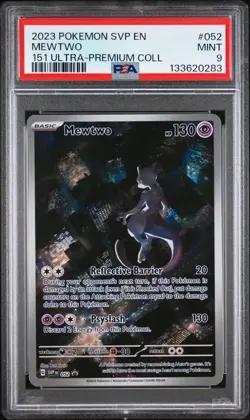 PSA 9 MINT Mewtwo 151 Full Art Holo UPC Promo 2023 Pokemon SVP 052 - Image 1