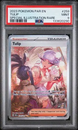 PSA 9 MINT Tulip Paradox Rift Special Illustration Rare 2023 Pokemon 259/182 - Image 1