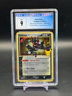 CGC 9 Mint Greninja Star Black Star Promos Cosmos Holo Pokemon SWSH144 - Image 1