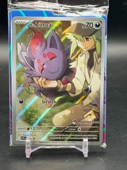 Pokemon TCG - N's Zorua #189 Scarlet & Violet Promo Pokemon Center (Sealed) - Image 1