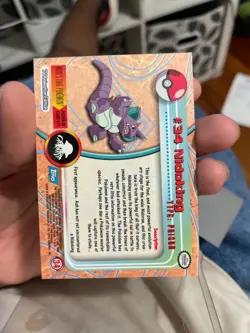 2000 Pokemon Topps Chrome Nidoking #34 Mint - Image 2