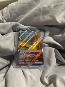 Pokemon Team Rocket's Moltres EX Holo Ultra Rare 208/182 Sv10 Destined Rival NM - Image 1