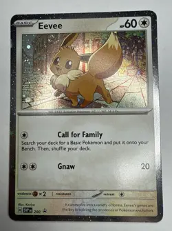 Eevee SVP 200 Cosmos Holo Black Star Promo Pokemon TCG Near Mint+ - Image 1