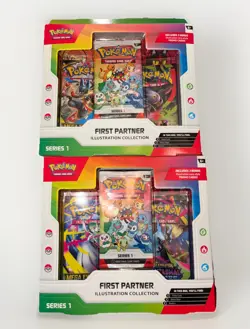 2X Pokemon TCG First Partner Pack Illustration Collection Series 1 Sealed New - Image 1
