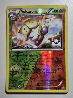 Pokemon Volcarona #15 Steam Siege 4th Place Pokemon League- NM - Image 1