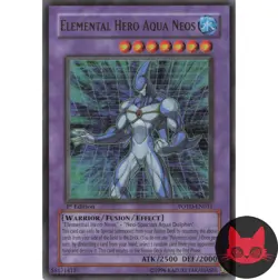 Yugioh Elemental HERO Aqua Neos POTD-EN031 Ultra Rare 1st Edition NM - Image 1
