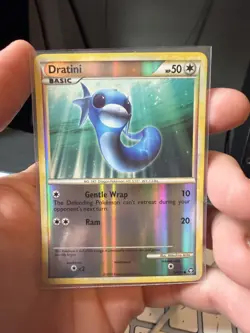 Pokemon 2010 Triumphant 62/102 Dratini reverse holo common card - Image 1