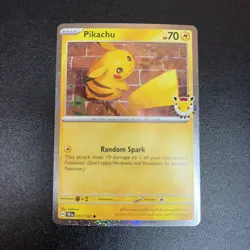 Pokemon Pikachu TCG Promo Stamped Holo Card 051/162 TEF Pokemon Day 2026 - Image 1