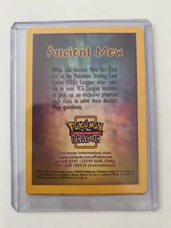 Ancient Mew SEALED Pokemon Unopened 2000 Movie Promo Holo Card X1 - RARE PROMO - Image 1