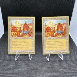 Magic: The Gathering City of Brass Land Cards Lot of 2 Pro Tour NYC English Pro… - Image 1