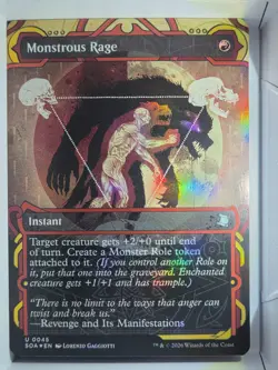 Monstrous Rage - U45 - MTG - Secrets of Strixhaven: Mystical Archive (SOA) - Image 1