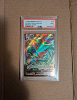 2023 Pokemon SWSH Crown Zenith Rayquaza VMAX Holo #102/159 PSA 9 - Image 1