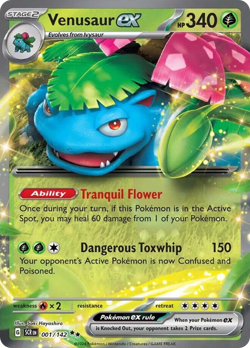Venusaur ex 1/142 Double Rare | Stellar Crown | Pokemon Card - Image 1