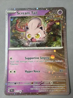 Pokemon TCG * SV Temporal Force * 77/162 Scream Tail Cosmos Holo * FRESH PK - Image 1
