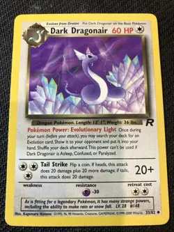 Dark Dragonair 33/82 - Team Rocket - Pokemon Card NM!! - Image 1