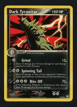 Dark Tyranitar 19/109 Team Rocket Returns Rare Pokemon TCG - Image 1