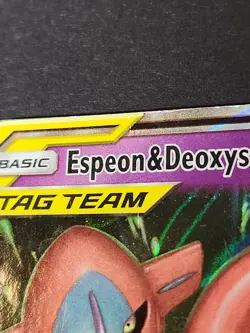 Espeon & Deoxys GX 72/236 Unified Minds Ultra Rare Pokemon TCG - Image 5