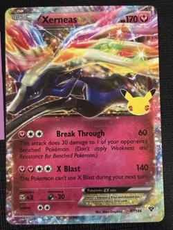2021 POKEMON CELEBRATIONS CLASSIC COLLECTION XERNEAS EX 97/146 - Image 1