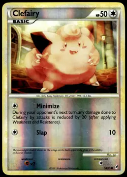 Clefairy 54/95 Common Call of Legends Pokemon Reverse Holo LP - Image 1